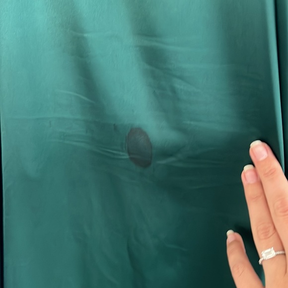 Dress forum green ruffle midi - Picture 3 of 4